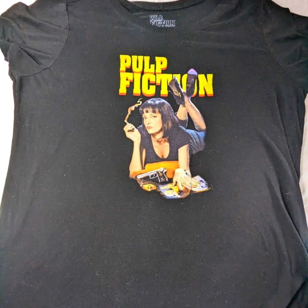 Pulp Fiction Tee Featuring Movie Poster Cover   Uma Thurman XXL